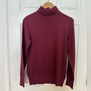 NWT L.L. Bean Cashmere-Cotton Turtleneck Sweater